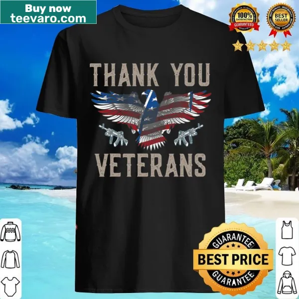 T-shirt with 'Thank You Veterans' message for Veterans Day