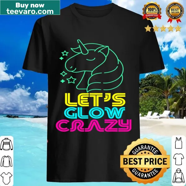 Retro unicorn party graphic on t-shirt