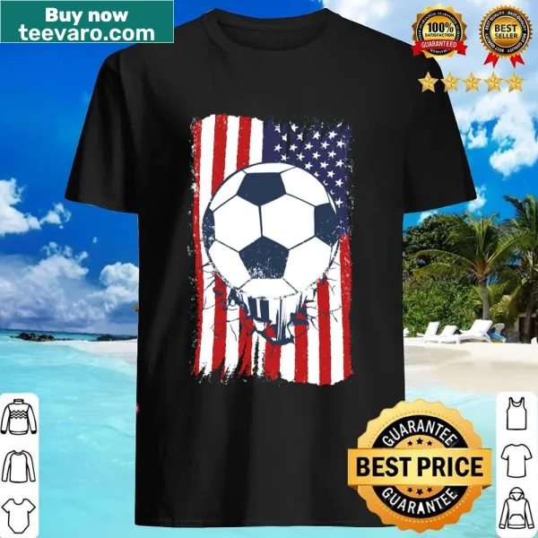 Classic USA Soccer T-shirt with bold emblem design