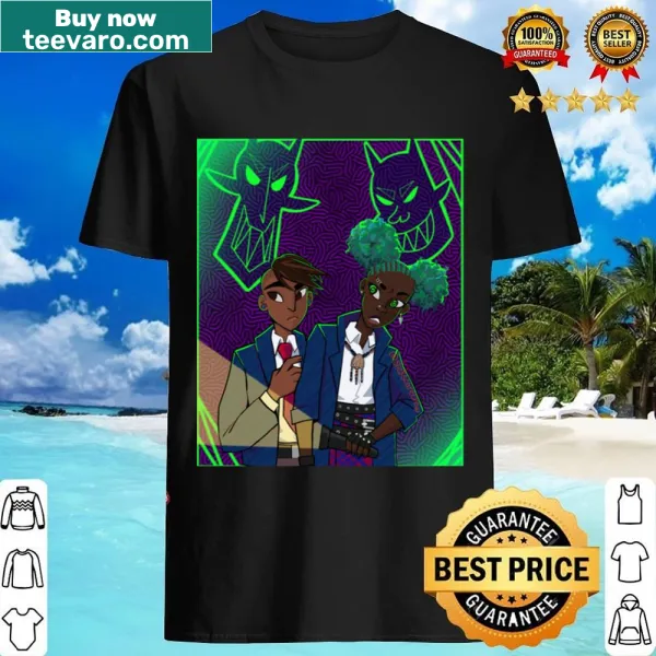 Cute fanart design from Wendell and Wild on a lightweight hoodie.