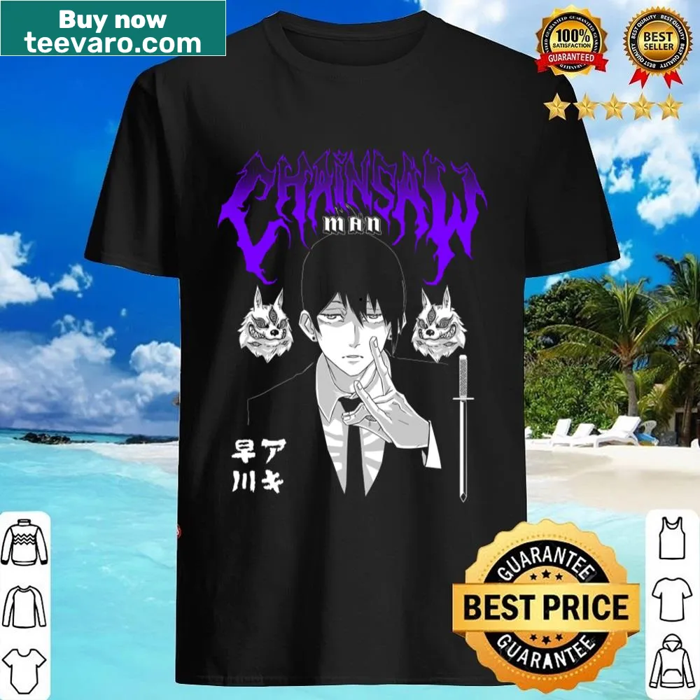 Bold metal-themed shirt with dynamic graphics