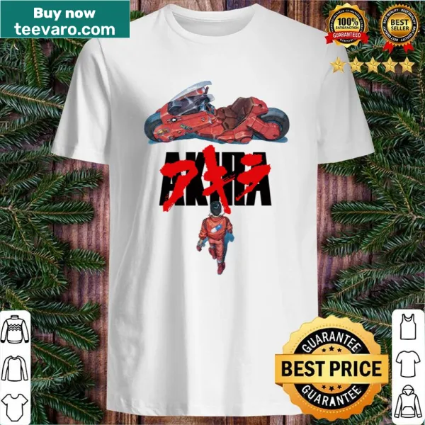 Graphic inspired by Akira anime on a stylish shirt