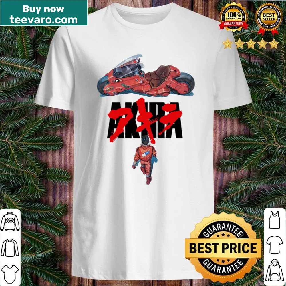 Graphic inspired by Akira anime on a stylish shirt