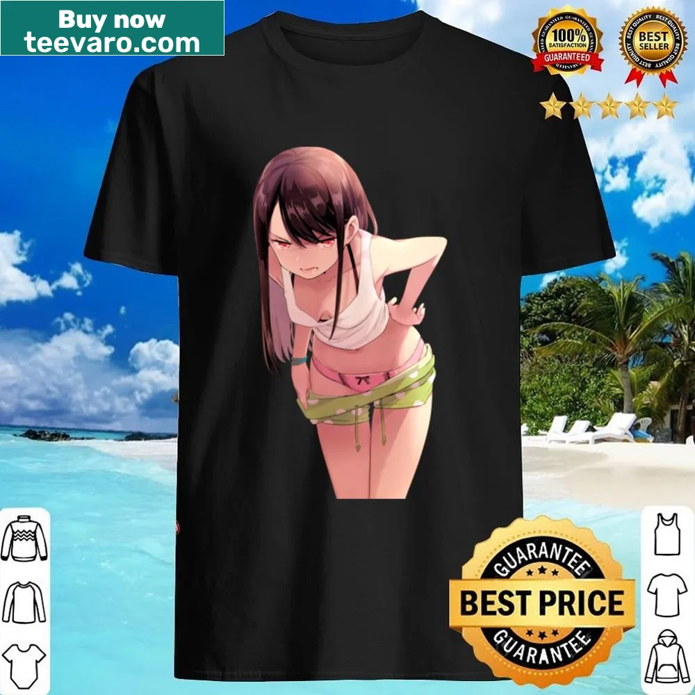 Charming anime girl graphic on a casual t-shirt