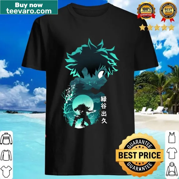 Anime Hero Deku graphic on a shirt