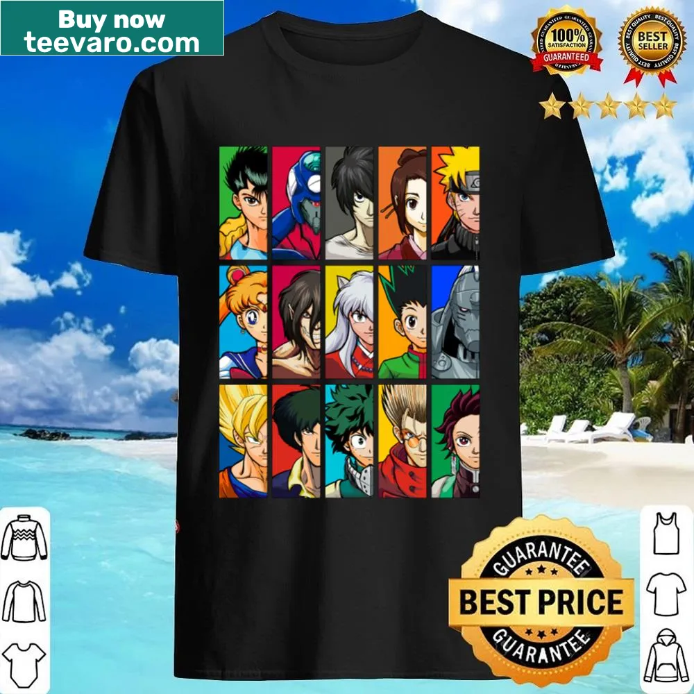 Shirt depicting a humorous 'Anime Vs Anime' graphic