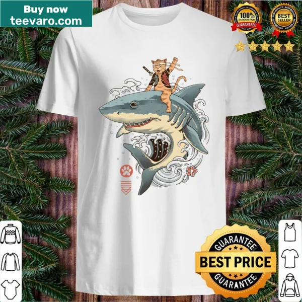Cartoon shark graphic T-shirt for kids