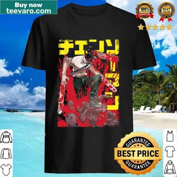 Bold Chainsaw Man Manga graphic shirt
