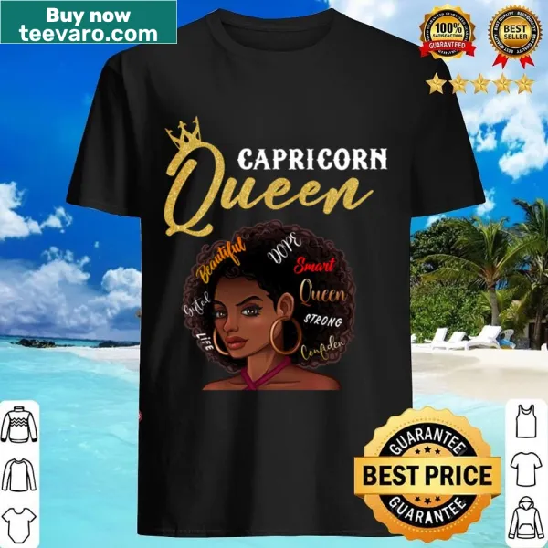 Cute Capricorn zodiac birthday shirt with a crown graphic
