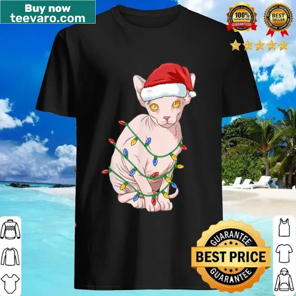 Cute sphynx cat shirt with a playful illustration