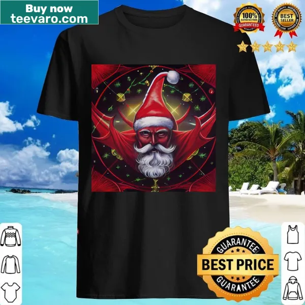 Playful Demonic Santa shirt with a humorous design