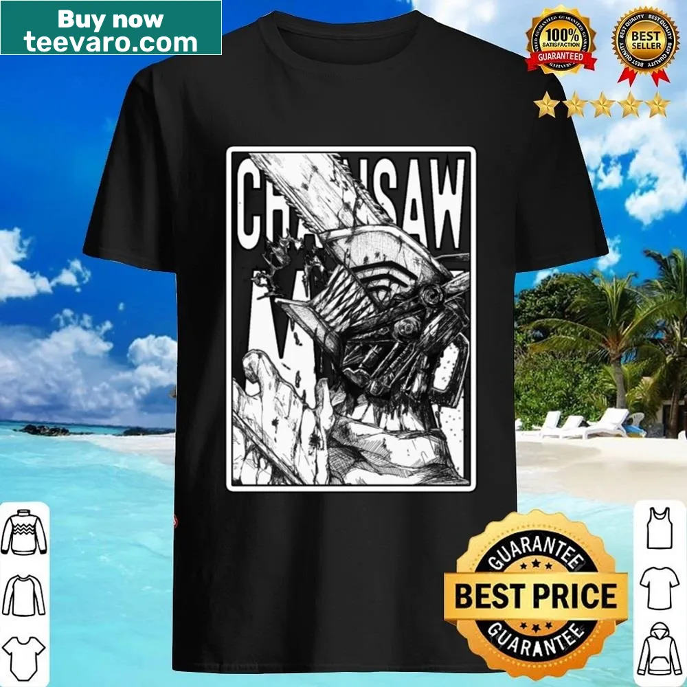 Denji from Chainsaw Man illustrated on a shirt