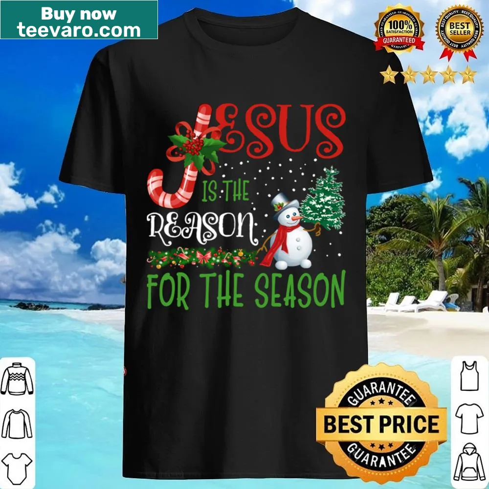 Christian Christmas shirt stating Jesus is the reason for the season