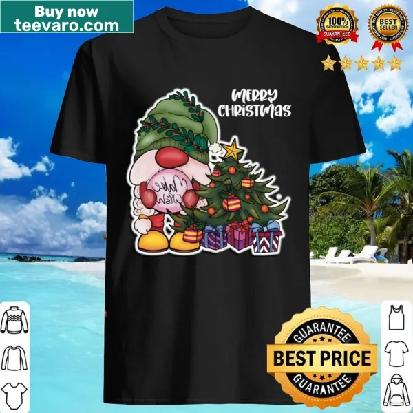Funny family Christmas shirt with gnome illustrations