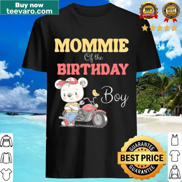 Cute Mommie of the Birthday Boy shirt with playful typography