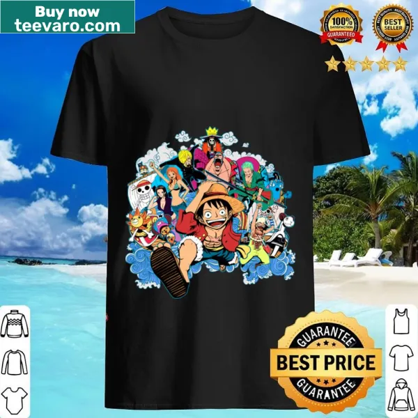 One Piece crew shirt with iconic emblem design
