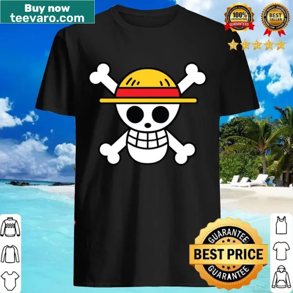 One Piece shirt featuring the iconic flag logo