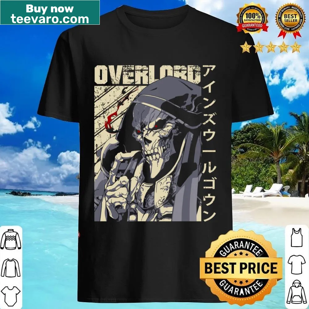 Shirt with bold graphics inspired by the Overlord series