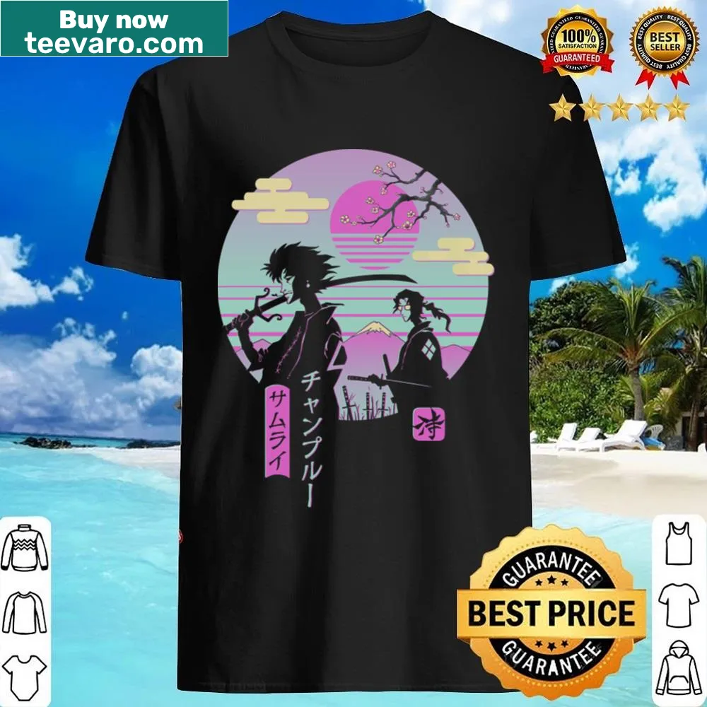 Samurai Chillhop shirt featuring an illustration of a samurai drumming