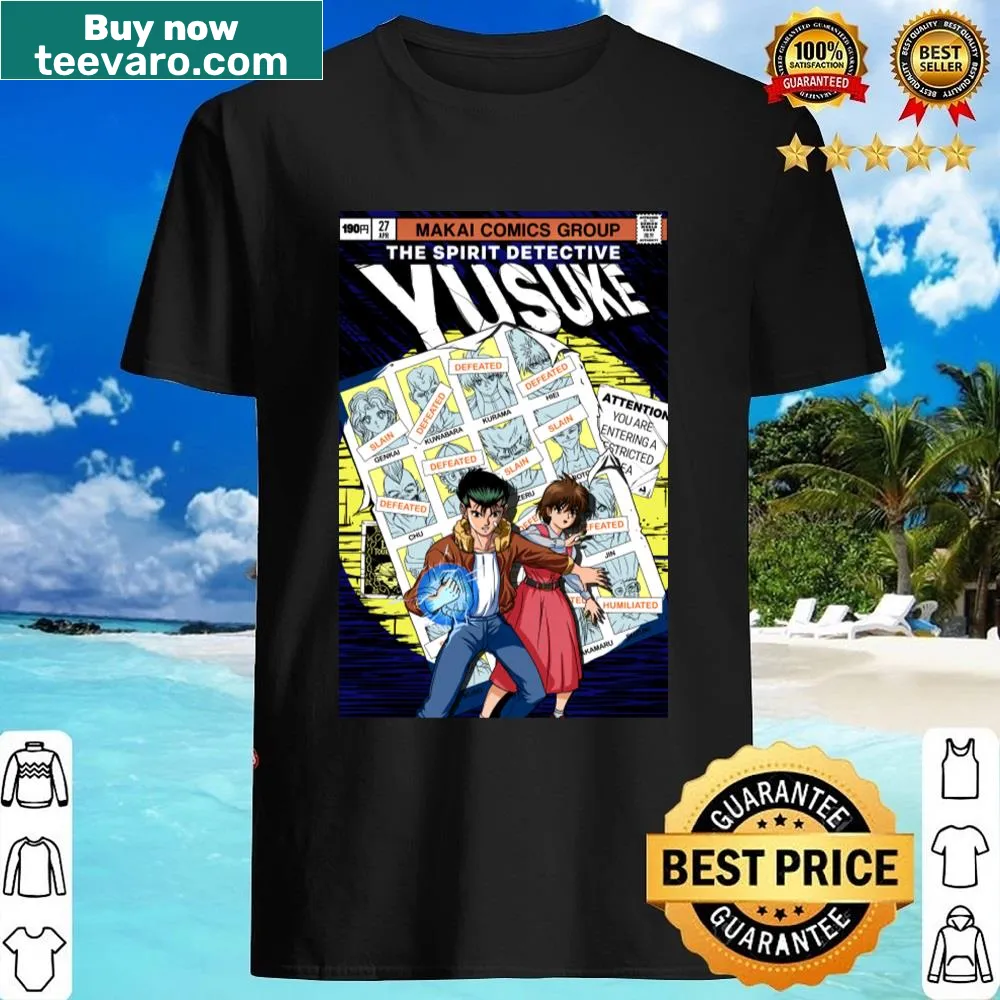 Comic-inspired shirt featuring Spirit World Comics No65 illustration.