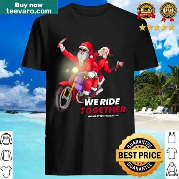Bold typography shirt celebrating riding together