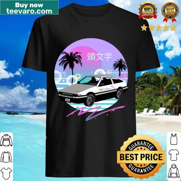 Futuristic Vapor Drift graphic tee with retro wave designs.