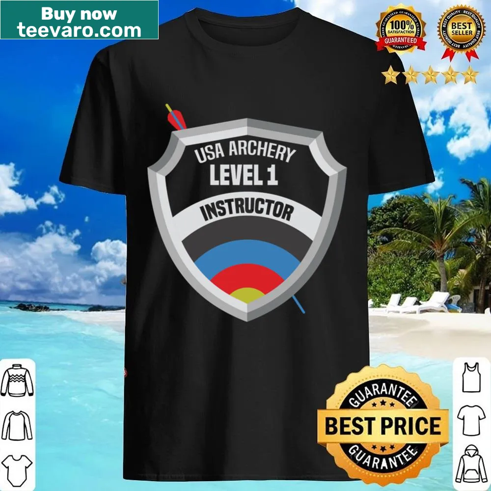Archery t-shirt with an arrow hitting a target