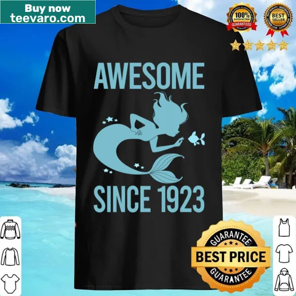 Charming mermaid illustration from 1923 on a fantasy shirt