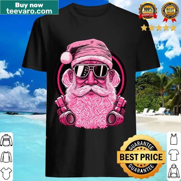 Vintage Santa Claus illustrated shirt for Christmas