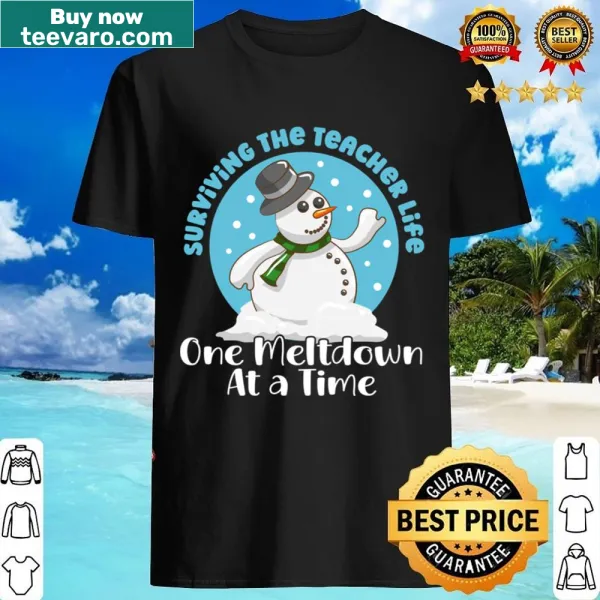 Teacher life humor graphic on a Christmas shirt
