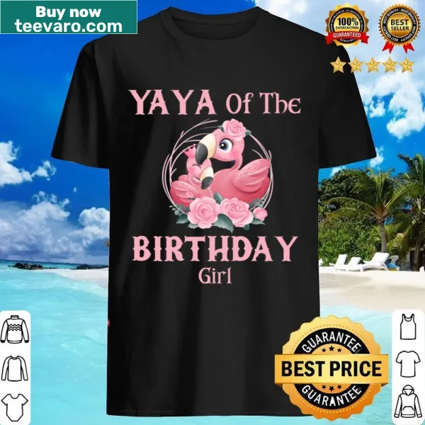 Flamingo-themed shirt for a grandma of a birthday girl