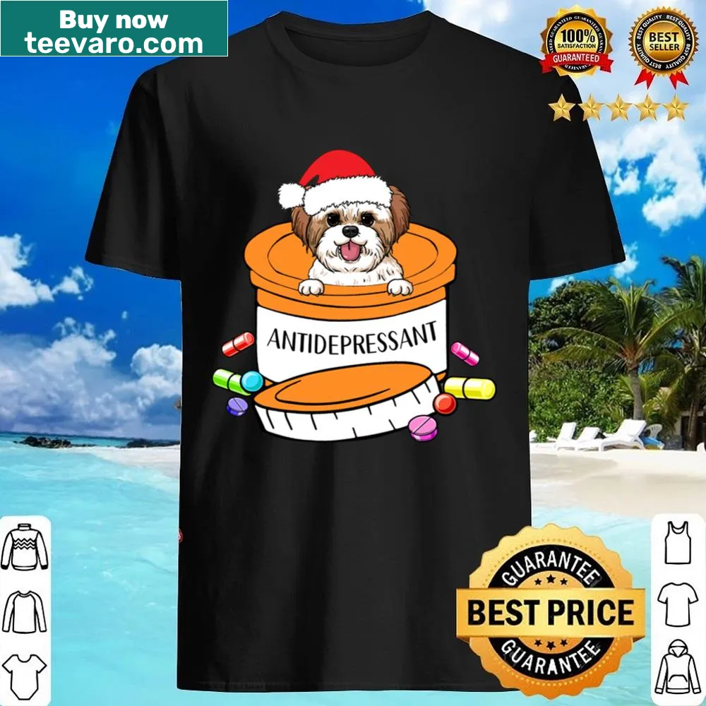 Illustration of a cute Shih Tzu on a t-shirt