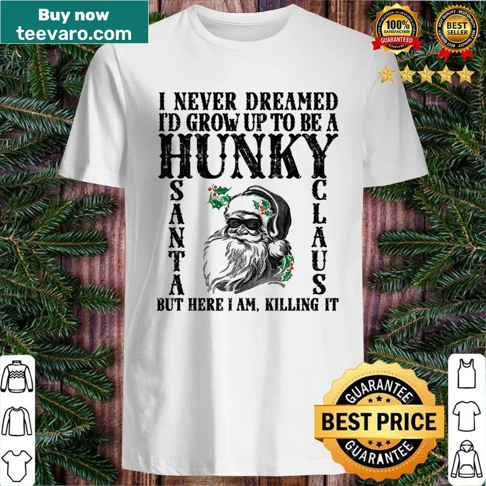 Sarcastic Christmas shirt featuring retro Santa design