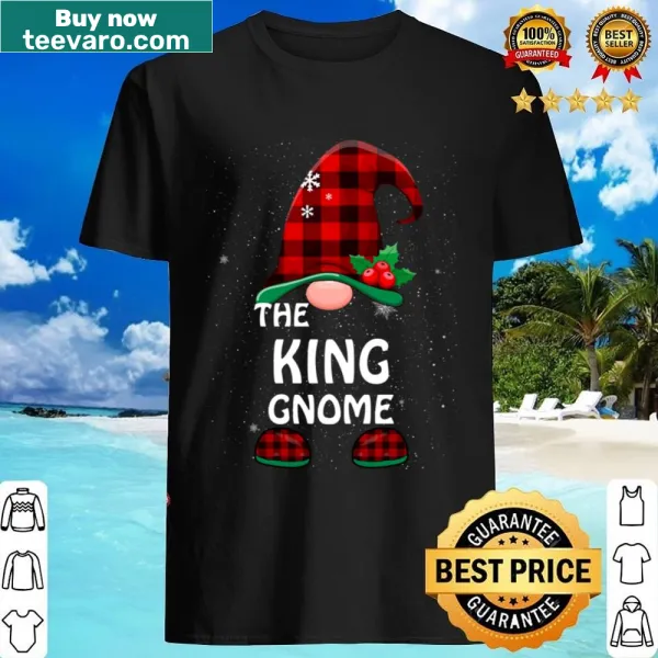 Family Christmas shirt featuring a gnome in festive attire
