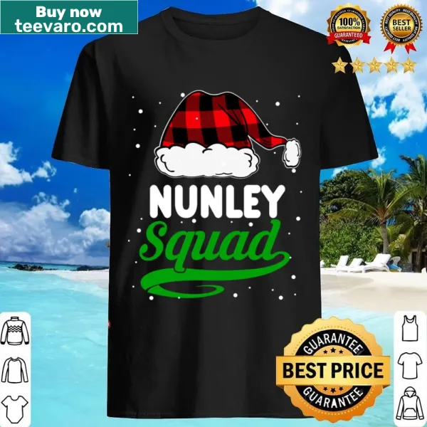 Nunley Squad shirt with humorous design for festive gatherings.