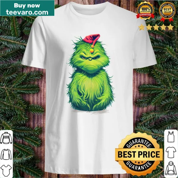 Playful Shaggy Grinch design for a festive shirt