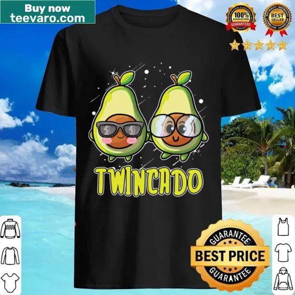 Shirt celebrating twin dads with an avocado design