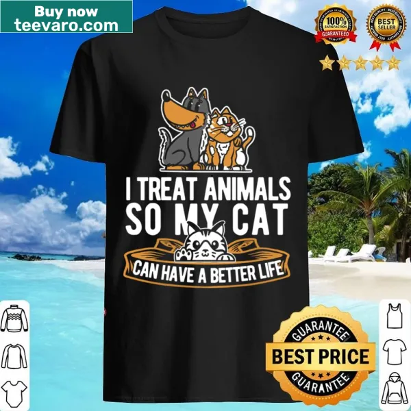 Shirt for veterinarians featuring a cat design