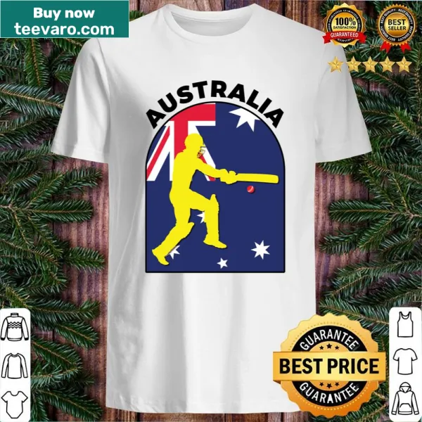 Shirt celebrating Australian cricket with national pride