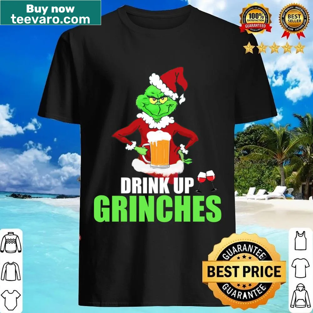 Funny text design addressing Grinches on a Christmas shirt