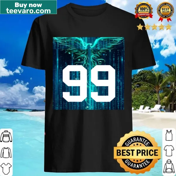 Abstract design shirt featuring a flying bird graphic