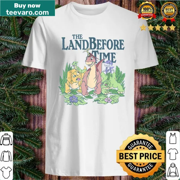 Shirt featuring pastel dinosaurs from 'The Land Before Time'