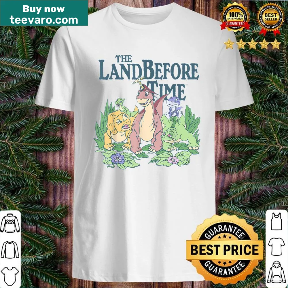 Shirt featuring pastel dinosaurs from 'The Land Before Time'