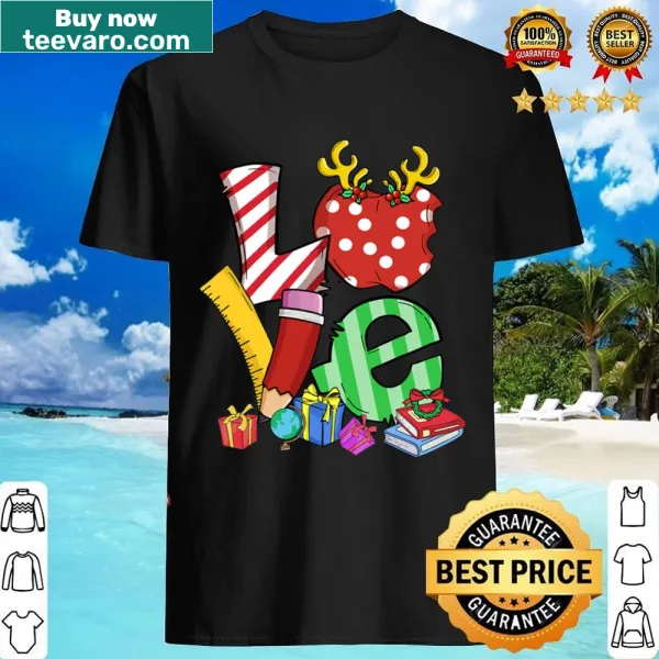 Festive shirt for math teachers with a Christmas theme