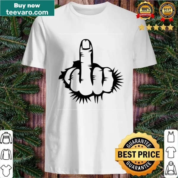 Middle Finger graphic humor shirt expressing attitude