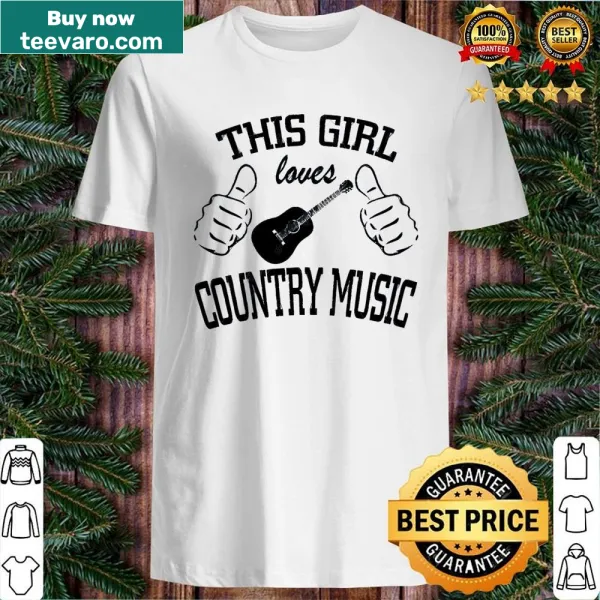 Text design that reads 'This Girl Loves Country Music'