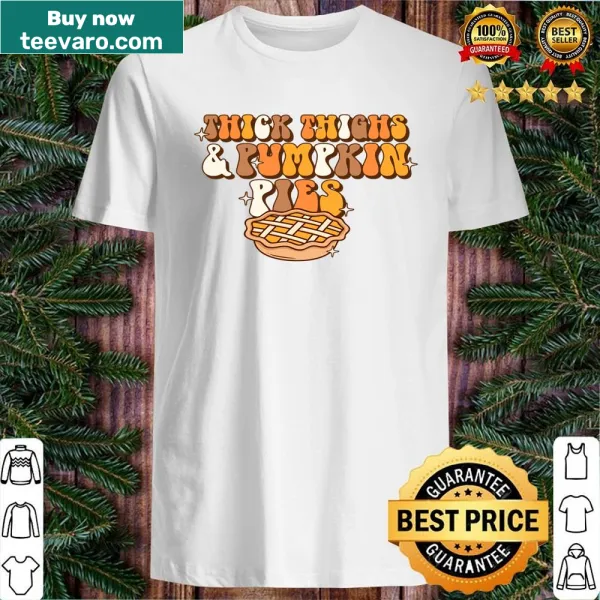Whimsical Vintage Pumpkin Pies shirt featuring cheerful illustrations