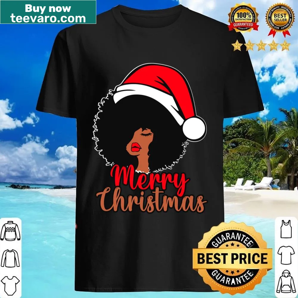 Shirt with Merry Christmas message honoring African American culture