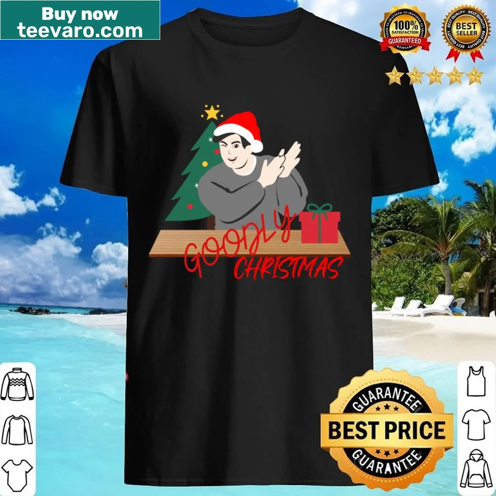 Typographic Goodly Christmas shirt with a festive message