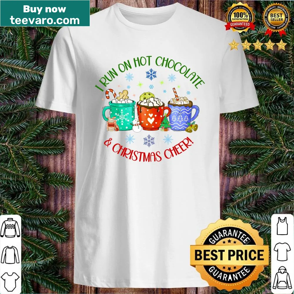Funny shirt with 'I Run On Hot Chocolate' slogan